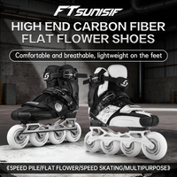 Patins à roulettes professionnels en fibre de carbone pour adultes, fitness en plein air, artistiques, réglables, patins à roulettes freestyle pour enfants, slalom