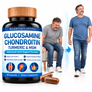 Cápsulas de Glucosamina, Condroitina, Cúrcuma y MSM de Fábrica para el Mantenimiento del Cartílago y la Movilidad Articular, Suplemento Dietético - Product Image 1