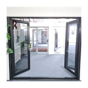 Rising Competitive Custom Nordic Exterior Acordeón Puerta plegable Vidrio Deslizante Patio Bi-plegable Bifold Aluminio Bi Puerta plegable - Product Image 4