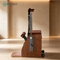 ONEMAX Chaise Wunda de Pilates en bois de noyer artisanal, réglable, portable, équipement de fitness professionnel pour le renforcement du tronc et le remodelage corporel