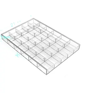 亚克力首饰盒收纳架托盘展示储物透明耳环手链吊坠戒指收集盒