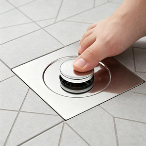 Foot-operated <b>drain</b> <b>cover</b>, sewer anti-backflow odor, bathroom hair anti-clogging filter, pop-up <b>drain</b> core. - Product Image 3