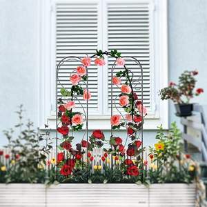 Treillis végétal en forme de fleur pour plantes en pot vignes grimpantes tour de jardin <span class=keywords><strong>potager</strong></span> clôture de jardin - Product Image 5