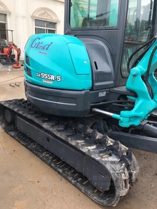 Excavatrice sur chenilles d'occasion Kobelco 55SR, mini-pelle de 5,5 tonnes, moteur Yanmar, godet de 0,21 m3 pour la construction - Product Image 6