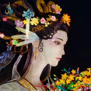 Linterna <span class=keywords><strong>Gigante</strong></span> Personalizada de Mitología China - Escultura de la Leyenda de la Serpiente Blanca de la Ciudad Verde, Doble Belleza, para Turismo Nocturno - Product Image 3