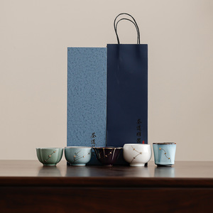 Five Famous Kilns <b>Tea</b> <b>Set</b> Ceramic Master Cup Porcelain Irregular Shape Traditional Chinese Design Gift For Kung Fu <b>Tea</b> - Product Image 4
