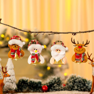 New cross-border style large bell pendant, small <b>doll</b>, small gift, Christmas decoration, Christmas tree <b>doll</b> pendant decoration - Product Image 1