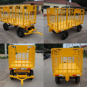 Petite <span class=keywords><strong>remorque</strong></span> à plat de bagages d'aéroport de ventes d'usine - Product Image 6
