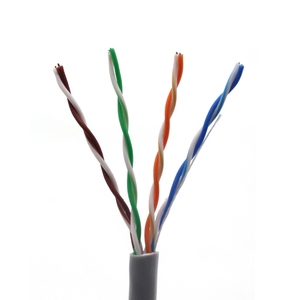 <span class=keywords><strong>สาย</strong></span>เคเบิล Cat5e Utp 4pr 24awg สีเทา หุ้มด้วย Cca Pvc สำหรับสื่อสาร ความยาว 305 เมตร 1000 ฟุต <span class=keywords><strong>สาย</strong></span>แลน - Product Image 2