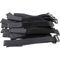 DANSKY Sangle de fixation en nylon personnalisable de 20 mm avec boucle en plastique et bande auto-agrippante