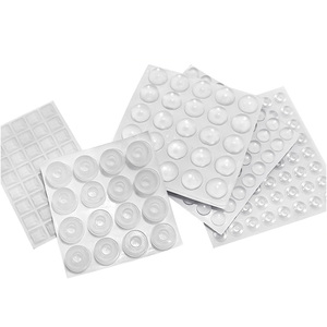Pads de protection transparents ronds antidérapants et anti-collision en silicone souple auto-adhésifs de haute qualité, personnalisables et très adhérents - Product Image 3