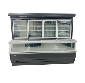 Combinaison de <span class=keywords><strong>congélateur</strong></span> coffre à porte coulissante plate de supermarché de grande capacité avec <span class=keywords><strong>congélateur</strong></span> vertical à porte en verre <span class=keywords><strong>congélateur</strong></span> d'île - Product Image 3