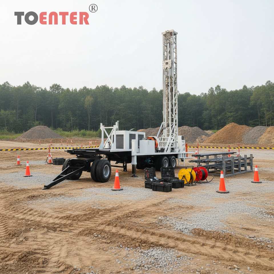 Marrow Engine Rig Commercial Borehole Drilling Truck-High Productivity Diesel Engine Rig ...