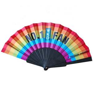 Abanico de Mano de Tela Plástica Blanca Personalizado para Recuerdo de Boda 2025 - Product Image 4