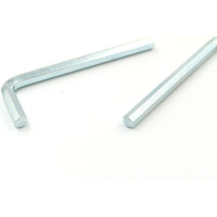 Clé Allen hexagonale en acier au carbone CRV, plaquée zinc, M1.5 M2 M3 M4 M5 M6 M8 M10, fourniture d'usine, outils de quincaillerie