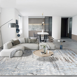 Modern Abstract Painting Area Rug Rectangle 9mm Pile Living Room Bedroom <b>Floor</b> Mat Dirt Resistant <b>Machine</b> Woven - Product Image 3
