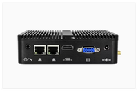 PC Mini Desktop Tanpa Kipas J4125 Nuc Mini PC Win10 Linux dengan Dual RS232 Dual LAN Komputer Industri