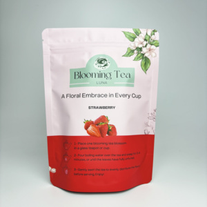 Bolsas reciclables impresas personalizadas a todo color con cremallera reutilizables para té, dulces, aperitivos y alimentos para mascotas, proveedor de EE. UU. - Product Image 1