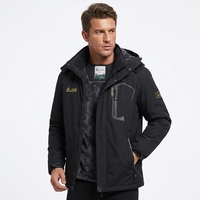 Veste d'hiver 2026 unisexe imperméable, respirante, coupe-vent, avec fermeture éclair, doublure polaire épaisse et rembourrage en coton pour l'alpinisme