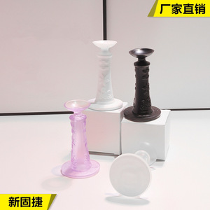 Silicone Suction Cup <b>Door</b> Stopper Floor Mount Minimalist Design Easy Installation Anti Collision Protection - Product Image 2