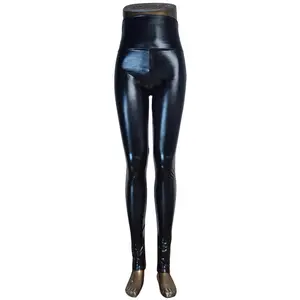 <span class=keywords><strong>Leggings</strong></span> in Finta Pelle Latex Lucidi per Danza, Rave e Festival - Costume Vendita Calda - Product Image 5