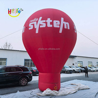 Ballon à air chaud gonflable rouge de la publicité adaptée aux besoins du client annonçant des produits pour l'événement
