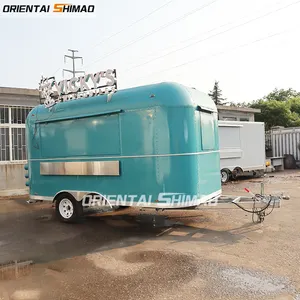 Oriental Shimao Hot selling Street Mobile Food Cart Fast Food Truck Airstream Food Trailer in New Zealand