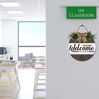 Bienvenue dans notre classe - Panneau de bienvenue mural moderne en bois, décoration d'art pour porche, cuisine, maison, restaurant, 12 pouces