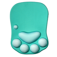 340g mignon chat griffe antidérapant Silicone repose-poignet ergonomique tapis de souris 3D