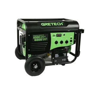 Gretech JL700112 silece gasolina 6kva generador de gasolina de 7,5 kilovatios 7.5kw 7500 6.5kw 7kw 6kw gasolina