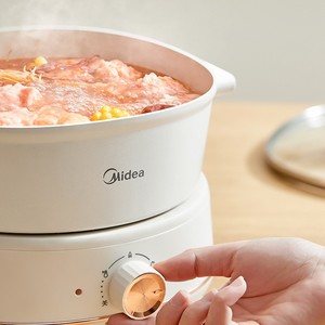 Olla Eléctrica Multifuncional Midea de 3.3L, Vaporera para Uso en el Hogar y Dormitorios - Product Image 4