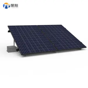 바람 짐 60 m/s 태양 밸러스트 지붕 설치 체계 지상 태양 Pv 설치 지원 알루미늄 태양 설치 체계