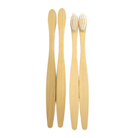 Brosse à dents jetable biodégradable en bambou naturel pour adultes, enfants, maison, voyage, hôtel, poils doux et moyennement durs