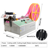 Découpeuse automatique de coupe-ruban de ruban de sangle en nylon de couteau chaud-froid