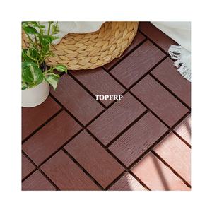 Azulejo de cubierta de WPC compuesto para exteriores, tablero de balcón DIY, azulejos de Wpc, cubierta - Product Image 1