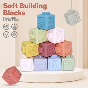 Nuevo Producto 2026, Bloques <span class=keywords><strong>de</strong></span> Construcción <span class=keywords><strong>de</strong></span> Goma Suave Montessori para Bebés, Juego <span class=keywords><strong>de</strong></span> Aprendizaje Temprano, Bloques <span class=keywords><strong>de</strong></span> Apilamiento, Juguete - Product Image 2