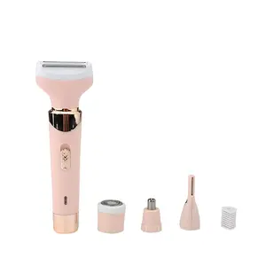 PRITECH Super September Customized 4 IN 1 Four Interchangeable Head Beauty Care Lady Hair Trimmer Set