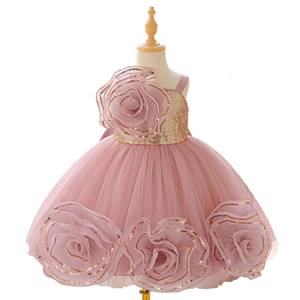 Vestido de Princesa 3D para Niñas, Vestido de Fiesta para Niñas, Traje de Gala para Bebés, Ropa para el Primer Cumpleaños, Ropa para Actuaciones Nocturnas de Niñas Pequeñas - Product Image 5