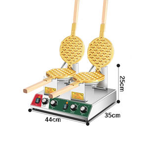 Machine à gaufres électriques à bulles 1400W, machine à gaufres antiadhésive, appareil à gaufres aux œufs pour un usage domestique et commercial - Product Image 3
