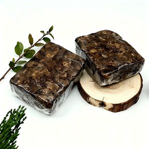 Jabón Negro Africano Vegano con Manteca de Karité, Jabón Artesanal para Limpieza Facial, Exfoliante para el Acné y Jabón Corporal - Product Image 1