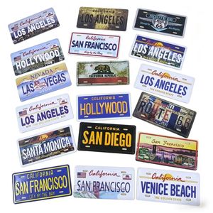 Aimant de réfrigérateur personnalisé Route 66, noir et blanc, en aluminium, autocollant rétro pour réfrigérateur, souvenir de station-service routière américaine, cadeau - Product Image 6