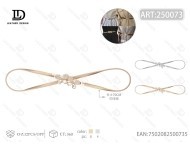 Catena Elastica da Donna in Lega d'Acciaio con Strass, Placcata Oro, Gioiello per il Corpo alla Moda per Feste - Product Image 1