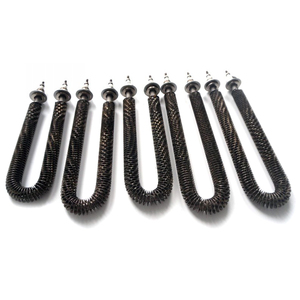 Elemen Pemanas Udara Resistansi Listrik Industri Bentuk U W 6kw 12kw, Pemanas Tabung Bersirip untuk Resistor Bank Beban - Product Image 2