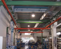 Système de grue modulaire flexible KBK 0,25T-2T, grue monorail suspendue manuelle/électrique pour atelier
