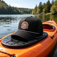 Gorra Unisex de 5 Paneles Ajustable con Cierre a Presión, Ligera, de Poliéster Transpirable, Estilo Hip Hop con Letras Comunes, para Pesca Deportiva