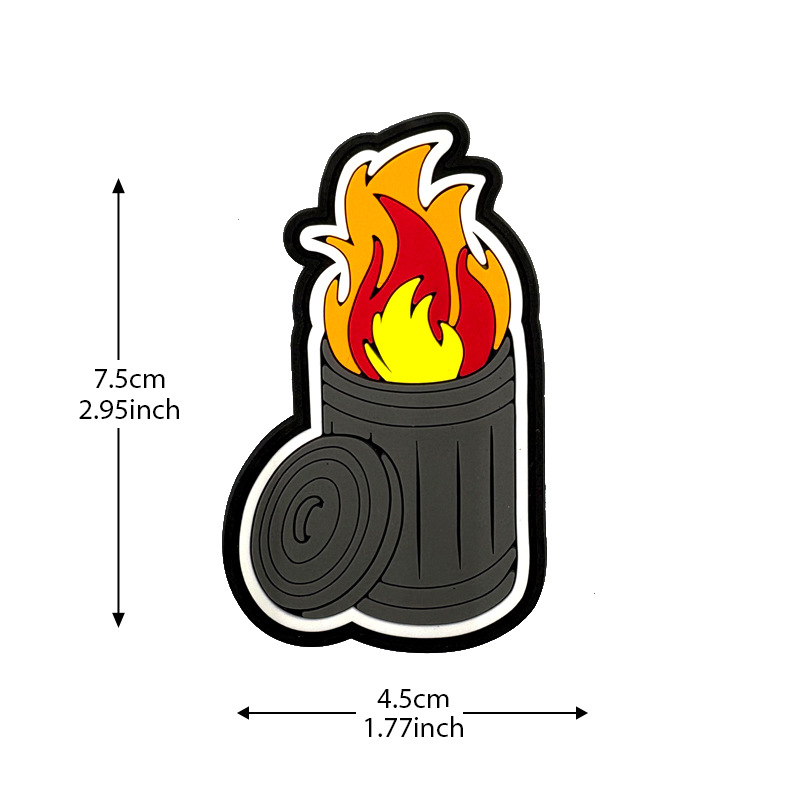 ถังขยะยุทธวิธี ขอบสีดำ