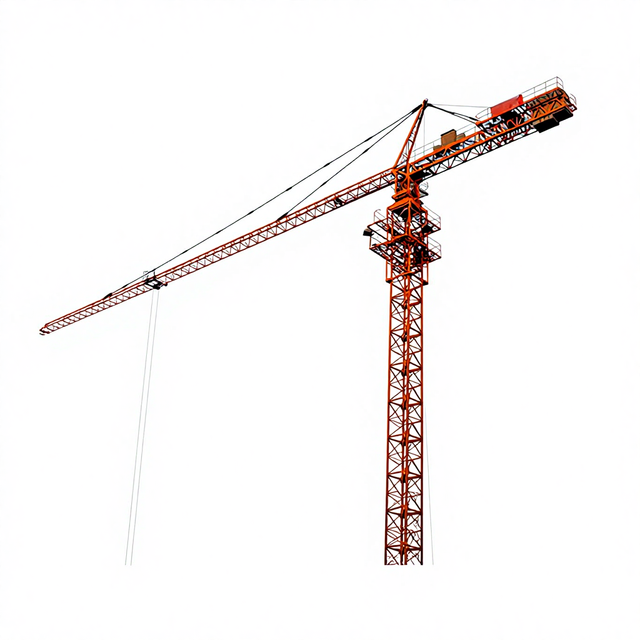 Mini 4 Ton QTZ40 Flat-Top Tower Crane Construction with Hydraulic Lifting for Construction Use