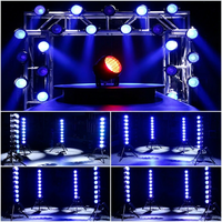Barre de lumière LED stroboscopique 800W Amber+Warm White+RGB, IP66 Pro, étanche, effet clignotant pour DJ, concert, scène