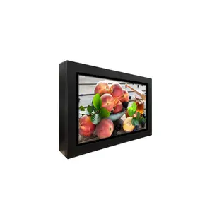 交互式4k显示器数字标牌液晶显示菜单板智能43/49/55英寸室内价格室内黑色视频墙SDK
