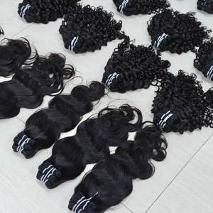 Extensions de cheveux humains Letsfly 40g/pièce, mèches de cheveux Remy couleur naturelle, style lisse et bouclé, 100% cheveux humains - Product Image 4
